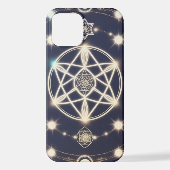 Funda Para iPhone Celestial Moon Cycle Mandala – Sacred Geometry (Reverso )