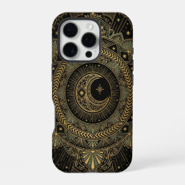 Funda Para iPhone 16 Pro Celestial Moon Mandala | Art iPhone 16 Pro Case