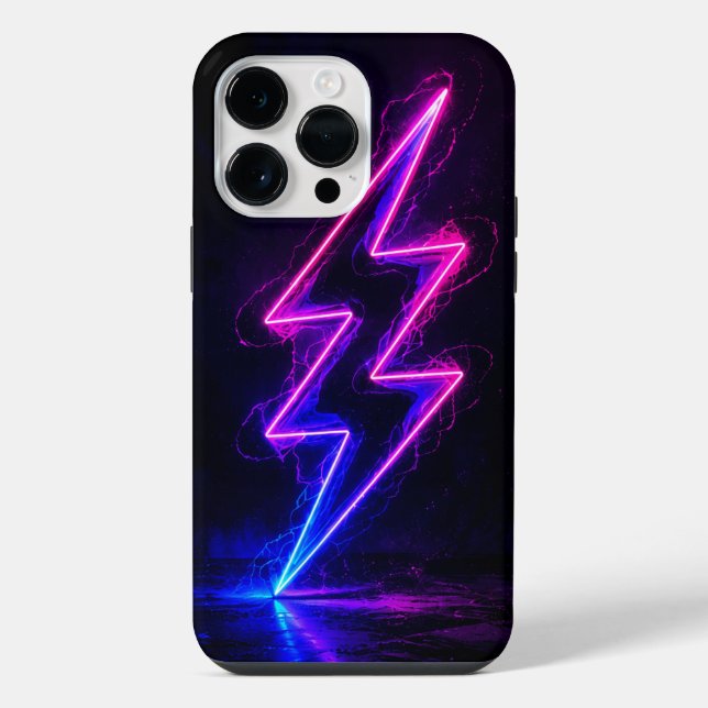 Funda Para iPhone Cell Phone Case Colorful Lightning Bolt (Reverso )