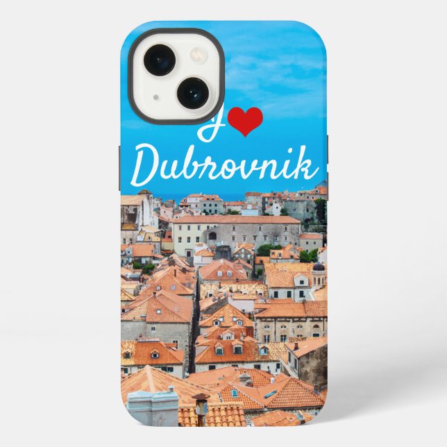 Funda Para iPhone centro histórico de Dubrovnik (Reverso )