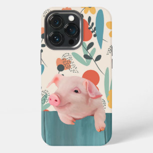 Funda Para iPhone 13 Pro Cerdito bebé amistoso Animal bebé lindo