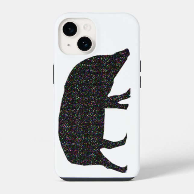 Funda Para iPhone Cerdo Brillante (Reverso )