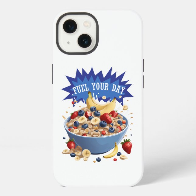 Funda Para iPhone Cereal para Impulsar tu Día (Reverso )