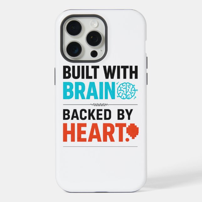 Funda para iPhone Cerebro y Corazón (Reverso )