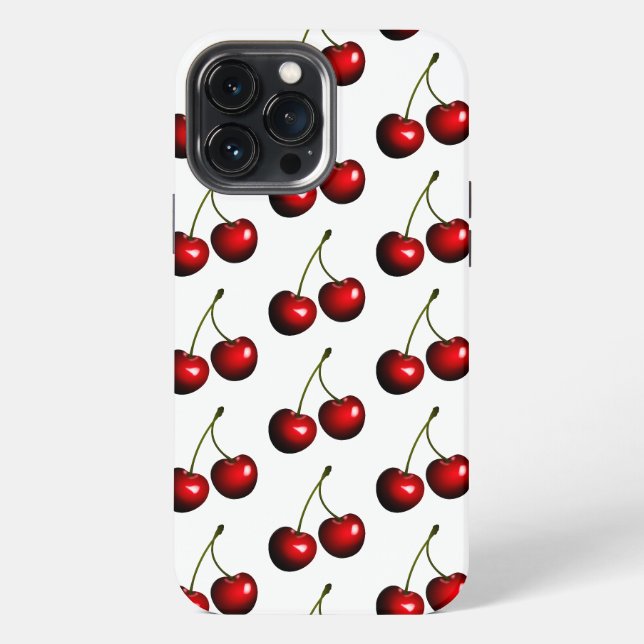 Funda Para iPhone Cereza Roja Dulce (Reverso )