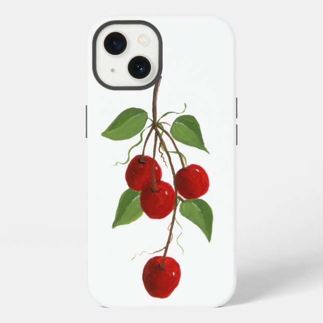 Funda Para iPhone Cerezas  (Reverso )