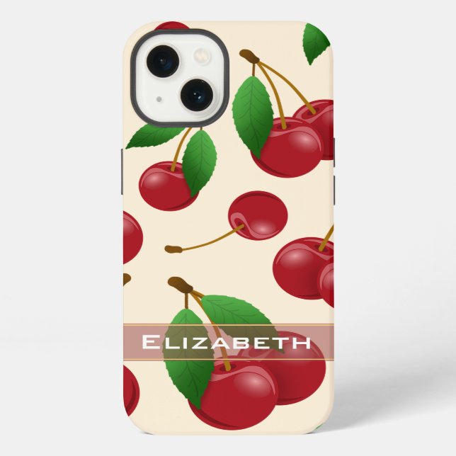 Funda Para iPhone cerezas dulces de verano (Reverso )