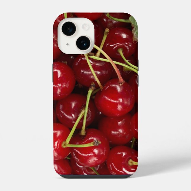 Funda Para iPhone Cerezas Rojas Jugosas (Reverso )