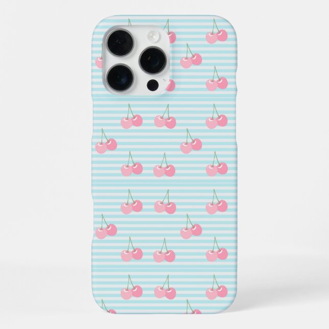 Funda Para iPhone Cerezas Rosadas Verano (Reverso )