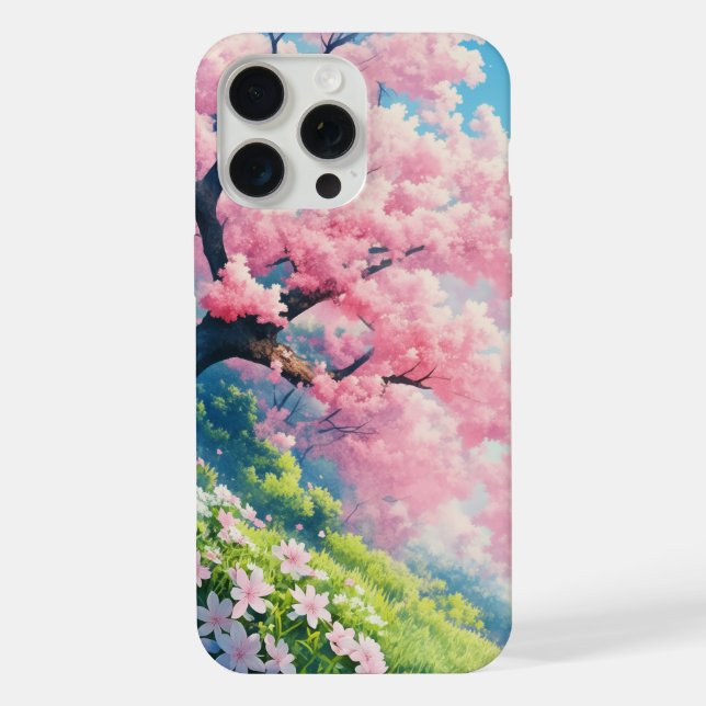 Funda Para iPhone Cerezo Japonés (Reverso )