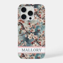 Cerezos Teal Sakura Estampado Monogramado