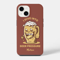 Cerveza divertida con nombre y texto personalizado