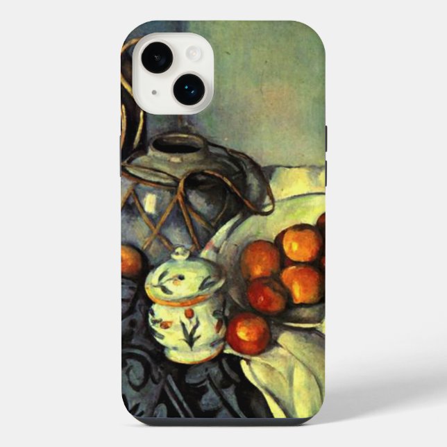 Funda Para iPhone Cezanne - Bodegón con manzanas (Reverso)