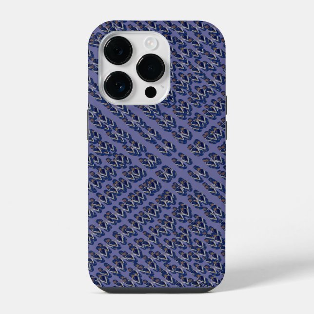 Funda Para iPhone Chanclas Mini (azul/morado) (Reverso )