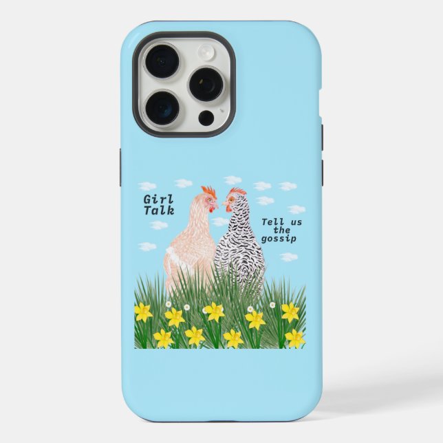 Funda Para iPhone Charla de chicas (Reverso )
