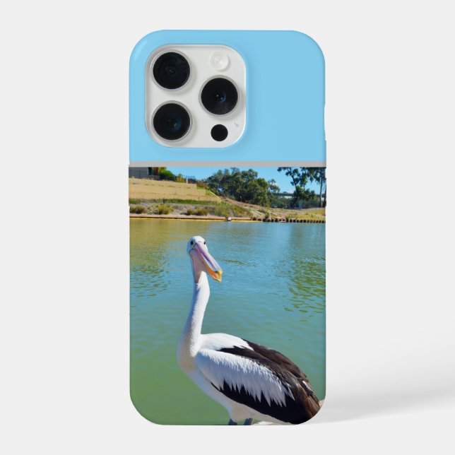 Funda Para iPhone Charla de pelícano (Reverso )