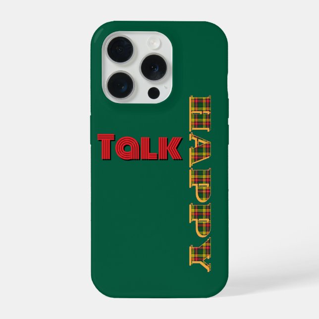 Funda Para iPhone Charla Feliz Verde  (Reverso )