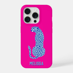 Cheetah moderno personalizado de color rosa brilla