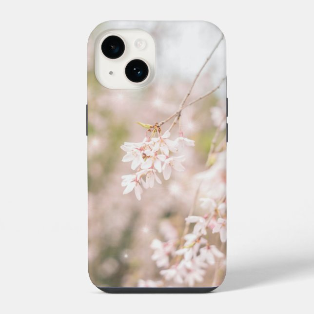 Funda Para iPhone Cherry Bright Weeping Sparkles (Reverso )