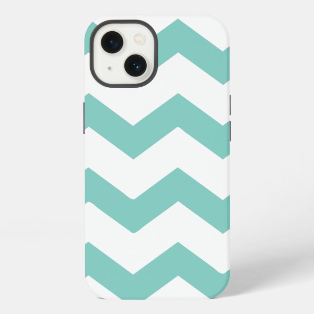 Funda Para iPhone Chevron menta (Reverso )