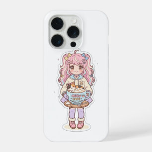 Funda para iPhone Chibi de Chica de Anime Kawaii N