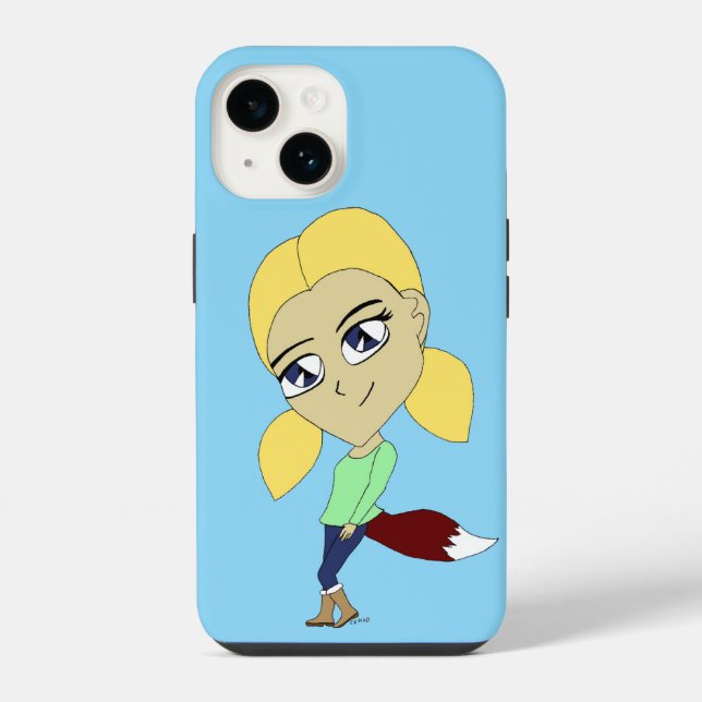 Funda Para iPhone chibi foxy chica (Reverso )