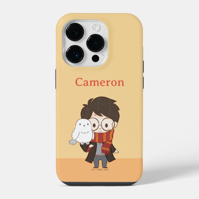 Funda Para iPhone Chibi HARRY POTTER™ & Hedwig (Reverso )