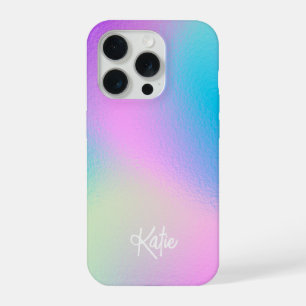 Chic Pastel Holographic with Name