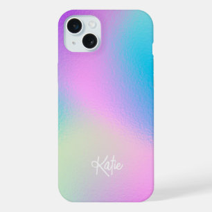 Chic Pastel Holographic with Name