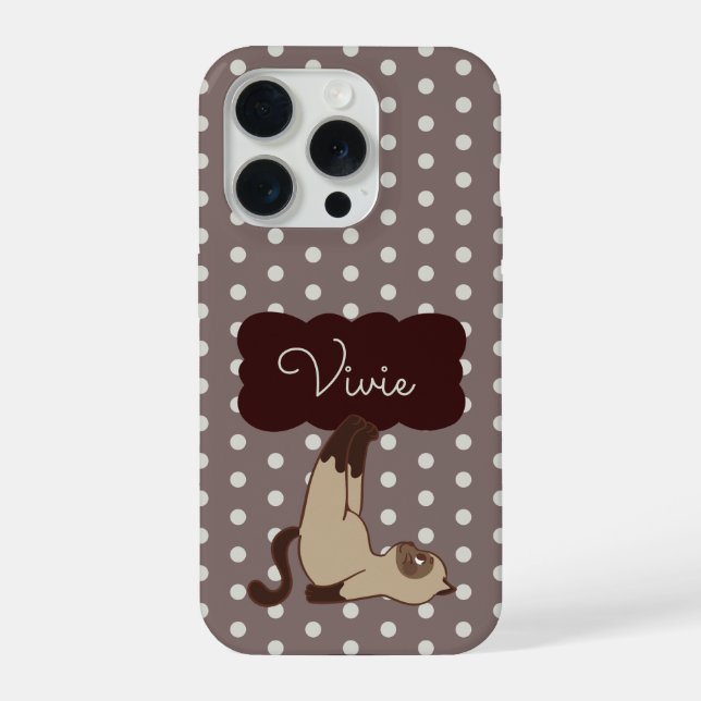 Funda Para iPhone Chic Personalizado con Lunares  (Reverso )
