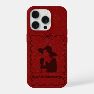 Funda para iPhone Chica Acogedora Bebiendo Café