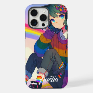 Chica Anime LGBTQIA+ Lesbiana Orgullo Personalizad