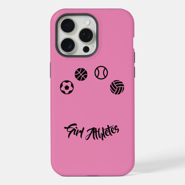 Funda para Iphone Chica Atleta Rosa (Reverso )