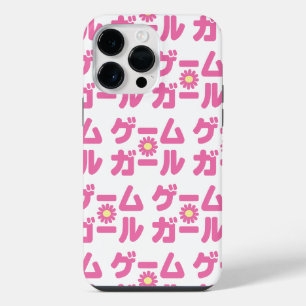 Funda Para iPhone 14 Pro Max Chica de juegos ゲームガール Japonés Katakana Idioma