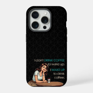 Chica de plumas—Me despierto para tomar café