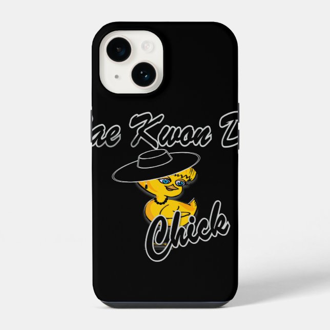 Funda Para iPhone Chica de Tae Kwon Do #4 (Reverso )