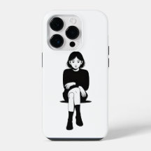chica estético iphone 14 Funda-Mate iPhone 14 Pro