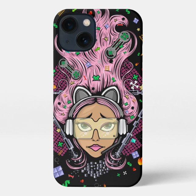 Funda Para iPhone Chica Gamer (Reverso )