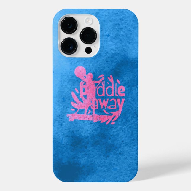 Funda Para iPhone Chica que ama a Paddle lejos (Reverso)