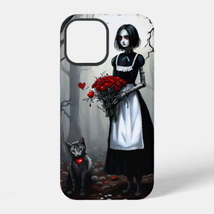 Funda Para iPhone 12 Chica Robot Gótica