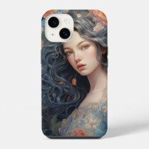 Chica Y Lleno De Flores Funda De iPhone 14