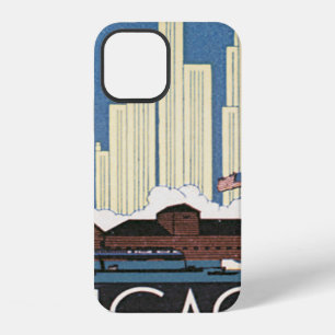 Funda Para iPhone 12 Chicago Illinois Viajes Antiguos Rascacielos Horiz