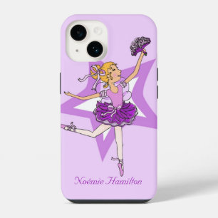 Funda Para iPhone 14 Chicas bailarina pelo rubio iphone caso apenas