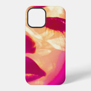 Funda Para iPhone 12 Pro Chicas de moda glamour pintadas de rosa en la cara