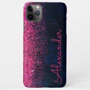 Funda Para iPhone 11Pro Max Chicas del presupuesto de la Purpurina de la Marin