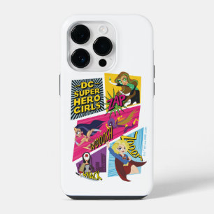 Funda Para iPhone 14 Pro Chicas superheroínas de DC Paneles de acción