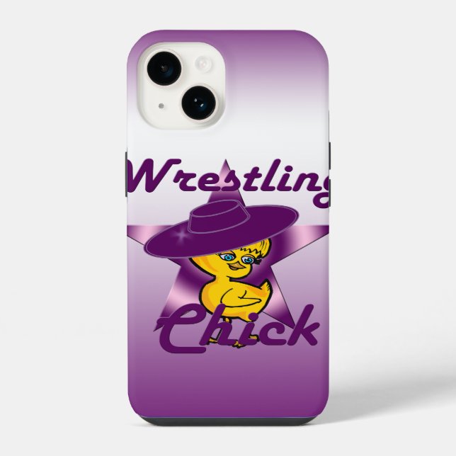 Funda Para iPhone Chick de lucha libre #9 (Reverso )
