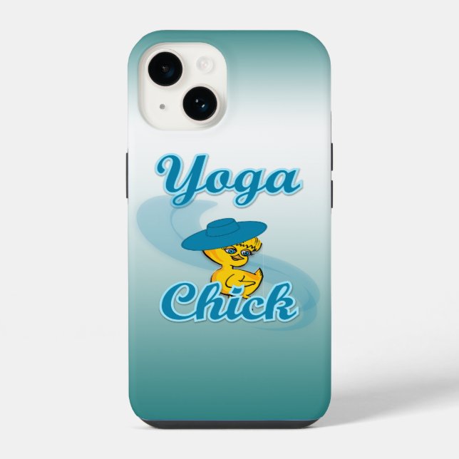 Funda Para iPhone Chick de yoga #3 (Reverso )