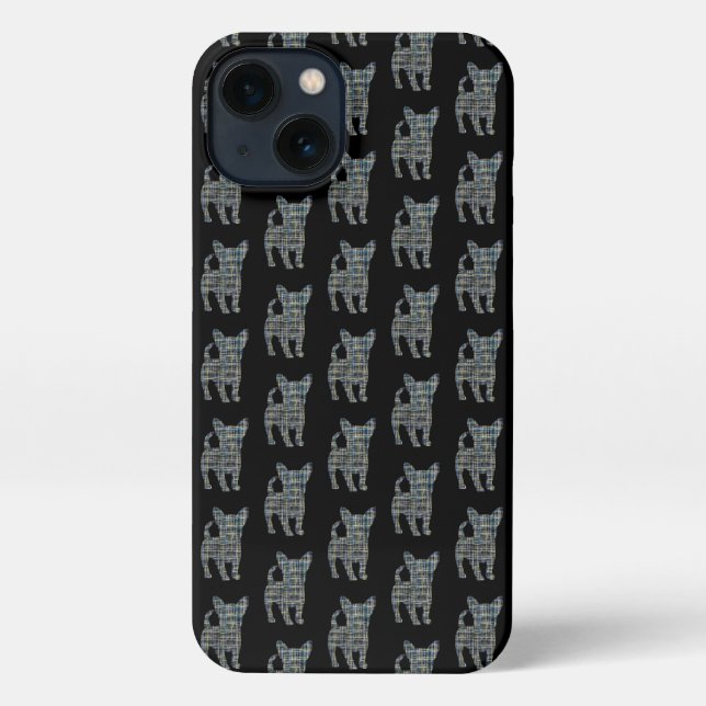 Funda Para iPhone Chihuahua Cute Perro Silhouette Black (Reverso )