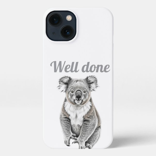 Funda Para iPhone Chill Koala Sketch Phone Case (Reverso )